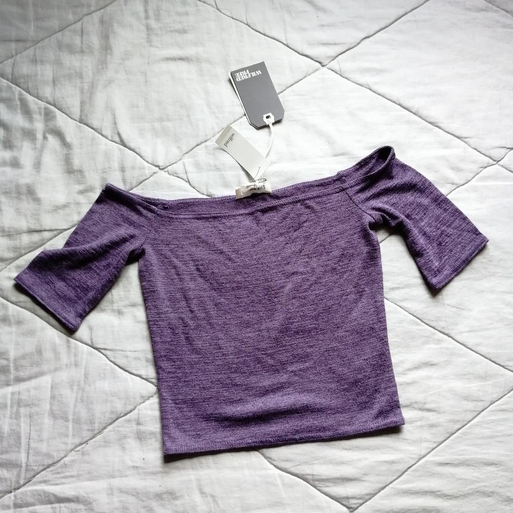 WILFRED FREE Alek T-shirt Winch Mauvish XXS Aritzia NWT